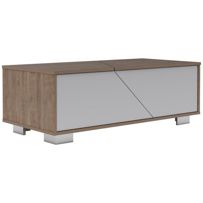 Mesa De Centro Seúl - Miel / Blanco 04 Mesa De Centro Seúl - Miel / Blanco