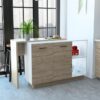 Barra Auxiliar de melamina para cocina, modelo Praga estilo moderno