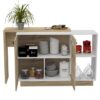 Barra Auxiliar de melamina para cocina, modelo Praga estilo moderno