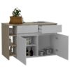 Barra Auxiliar de melamina para cocina, modelo Viena estilo moderno