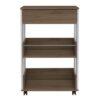 Mesa auxiliar de cocina, modelo Salem, material melamina