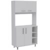 Mueble Alacena de melamina modelo Praga, perfecto organizador de productos.
