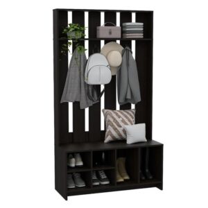 Mueble Recibidor modelo Luanda, fabricado en melamina de 18 mm, perfecto para organizar tu entrada