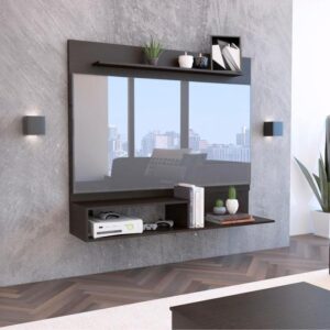 Panel Ereván tv 55 pulgadas color wengue y negro