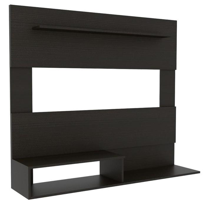 Panel Ereván Tv 55 - Wengue Negro 04 Panel Ereván tv 55 pulgadas color wengue y negro