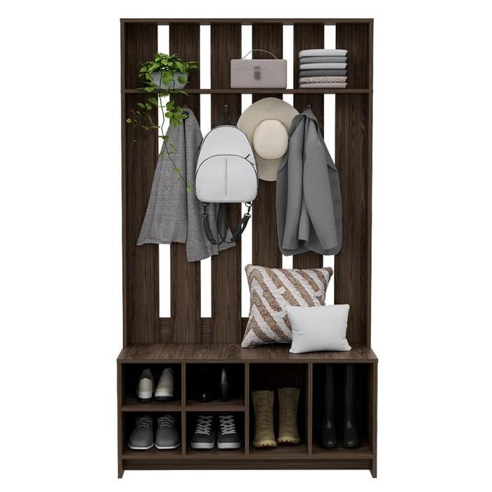 Mueble Recibidor Berlín 03 Mueble Recibidor modelo Berlín, fabricado en melamina de 18 mm, perfecto para organizar tu entrada