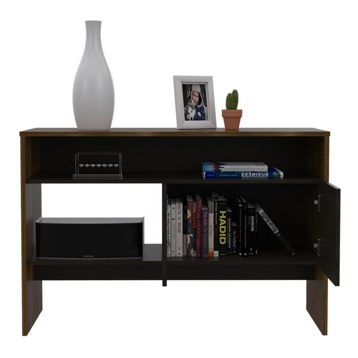 mesa consola Viena - color caramelo y wengue