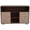 mesa consola color habano y miel