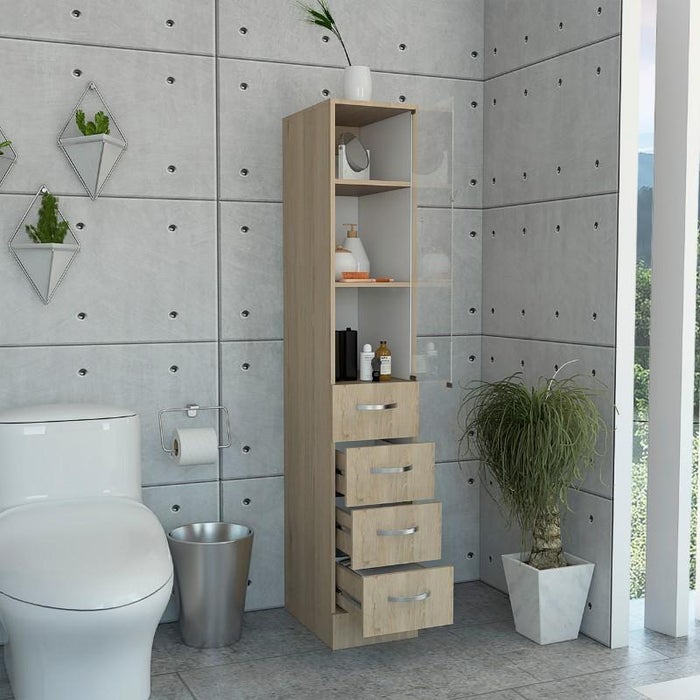 Organizador de Baño Ereván 02 Organizador de baño, material melamina, modelo Ereván