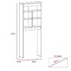 Organizador de baño, material melamina, modelo Luanda