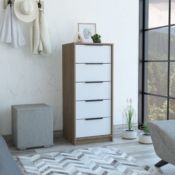 Cómoda Sofía Miel, Mueble de Dormitorio, Organizador.
