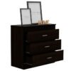 Cómoda Praga Wengue, Mueble de Dormitorio, Organizador.