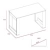 Escritorio Berna, mueble de oficina