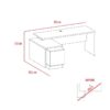 Escritorio Mónaco, mueble de oficina