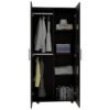 Ropero Argel Wengue, Mueble de Dormitorio, Organizador