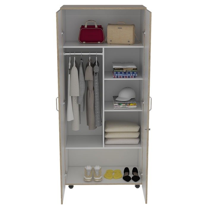 Ropero Atenas Rovere 04 Ropero Atenas Rovere, Mueble de Dormitorio, Organizador