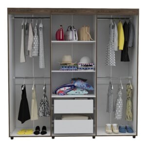 Ropero Ereván Coñac, Mueble de Dormitorio, Organizador
