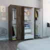 Ropero Ereván Coñac, Mueble de Dormitorio, Organizador
