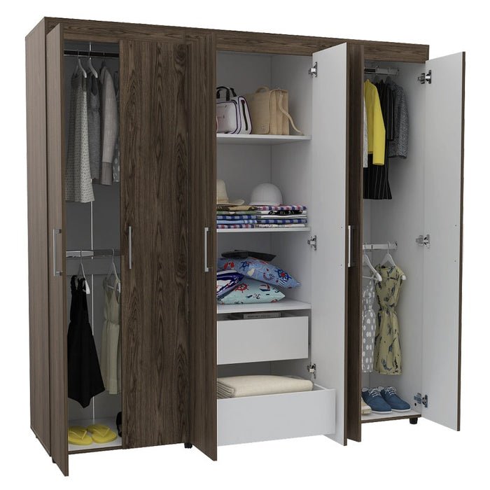 Ropero Ereván Coñac 04 Ropero Ereván Coñac, Mueble de Dormitorio, Organizador
