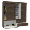 Ropero Praga Coñac, Mueble de Dormitorio, Organizador