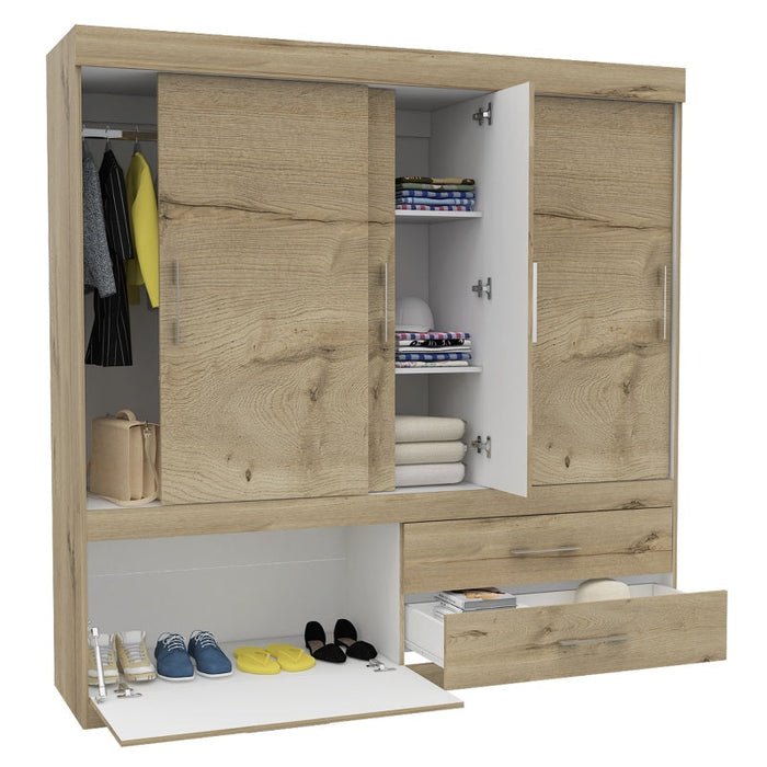 Ropero Praga Duna 03 Ropero Praga Duna, Mueble de Dormitorio, Organizador