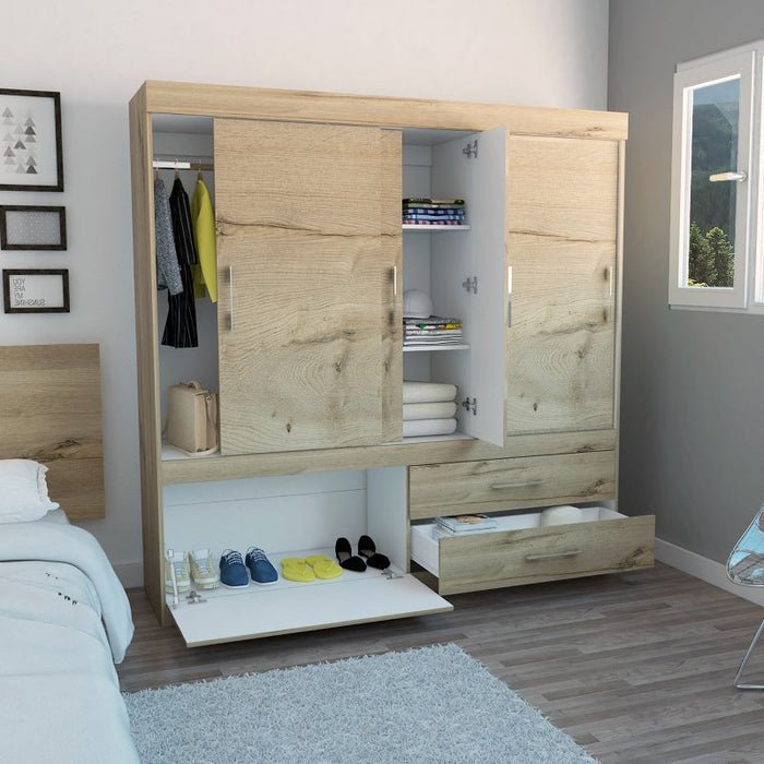Ropero Praga Duna 04 Ropero Praga Duna, Mueble de Dormitorio, Organizador