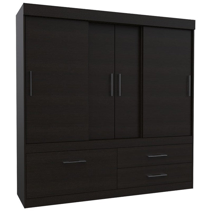 Ropero Praga Wengue 01 Ropero Praga Wengue, Mueble de Dormitorio, Organizador