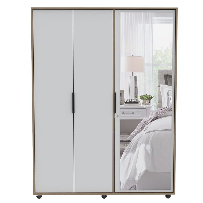 Ropero Riga Miel 03 Ropero Riga Miel, Mueble de Dormitorio, Organizador