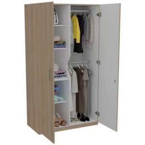 Ropero Roma Rovere, Mueble de Dormitorio, Organizador