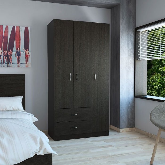 Ropero Tokio Wengue, Mueble de Dormitorio, Organizador
