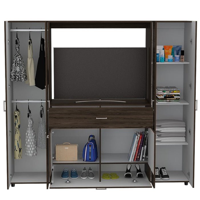Ropero Viena Coñac 03 Ropero Viena Coñac, Mueble de Dormitorio, Organizador