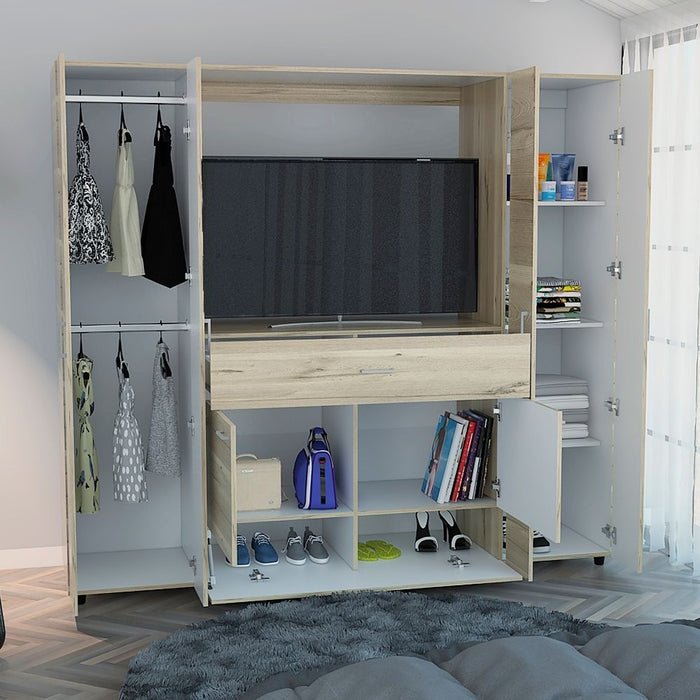 Ropero Viena Duna 01 Ropero Viena Duna, Mueble de Dormitorio, Organizador