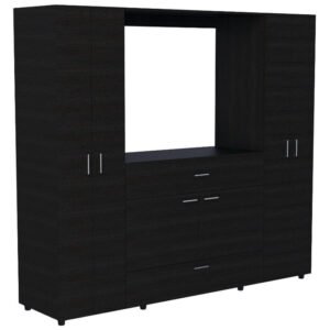 Ropero Viena Wengue, Mueble de Dormitorio, Organizador