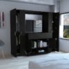 Ropero Viena Wengue, Mueble de Dormitorio, Organizador