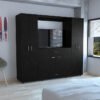 Ropero Viena Wengue, Mueble de Dormitorio, Organizador