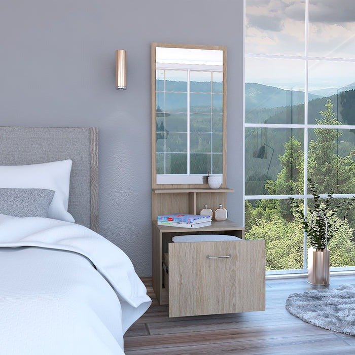 Tocador Luanda Rovere, Mueble Organizador con espejo