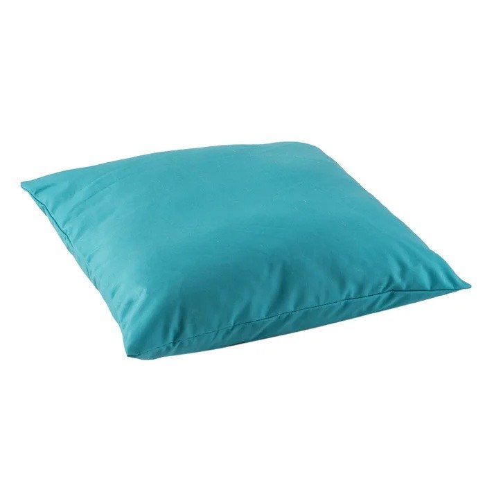 Cojín Ashlee color turquesa material de poliéster