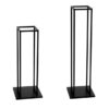 Leñero Hamar x2 unidades, color negro material metal
