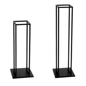 Leñero Hamar x2 unidades, color negro material metal