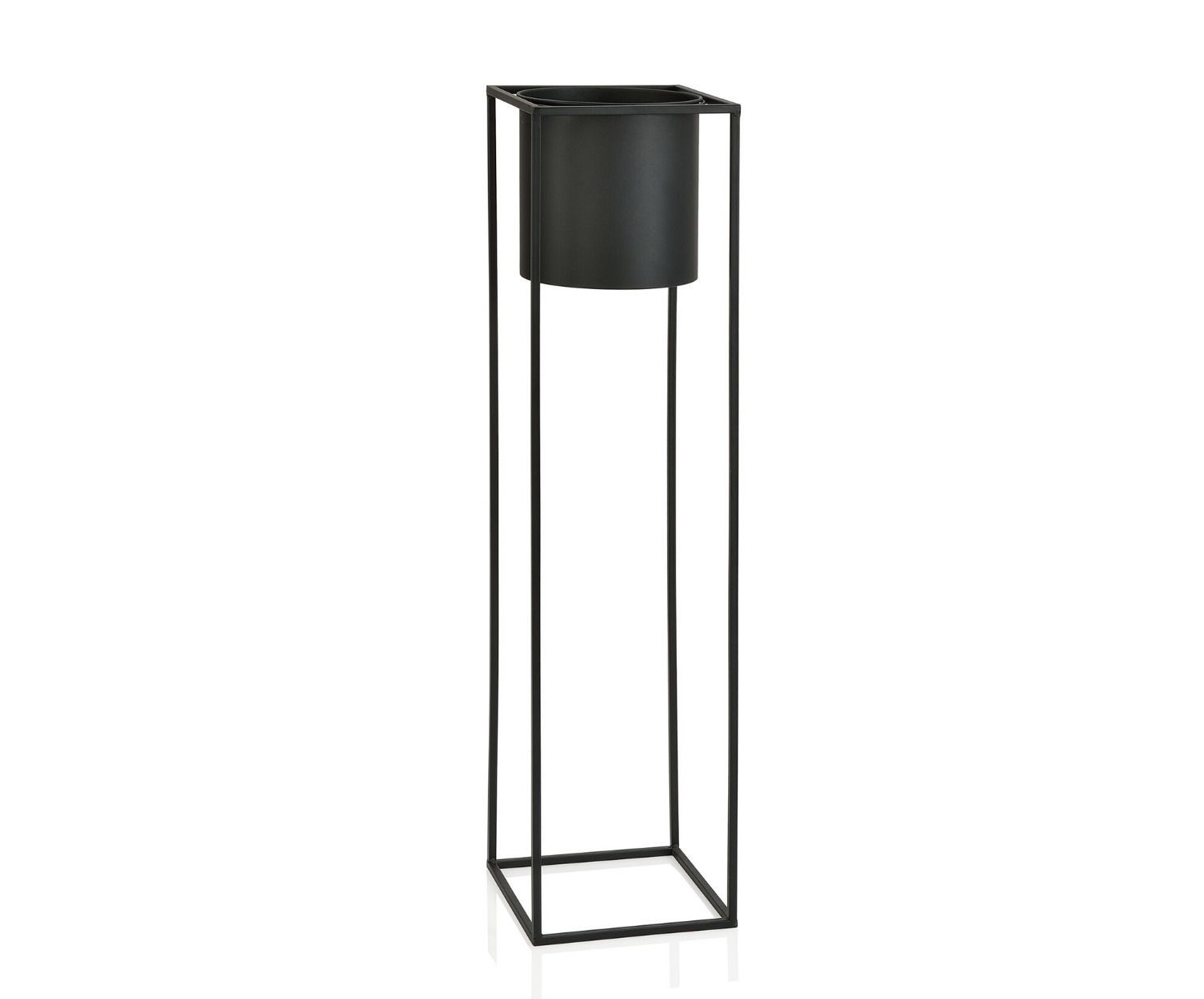 Macetero Gardenia 1 Macetero Gardenia de metal color negro