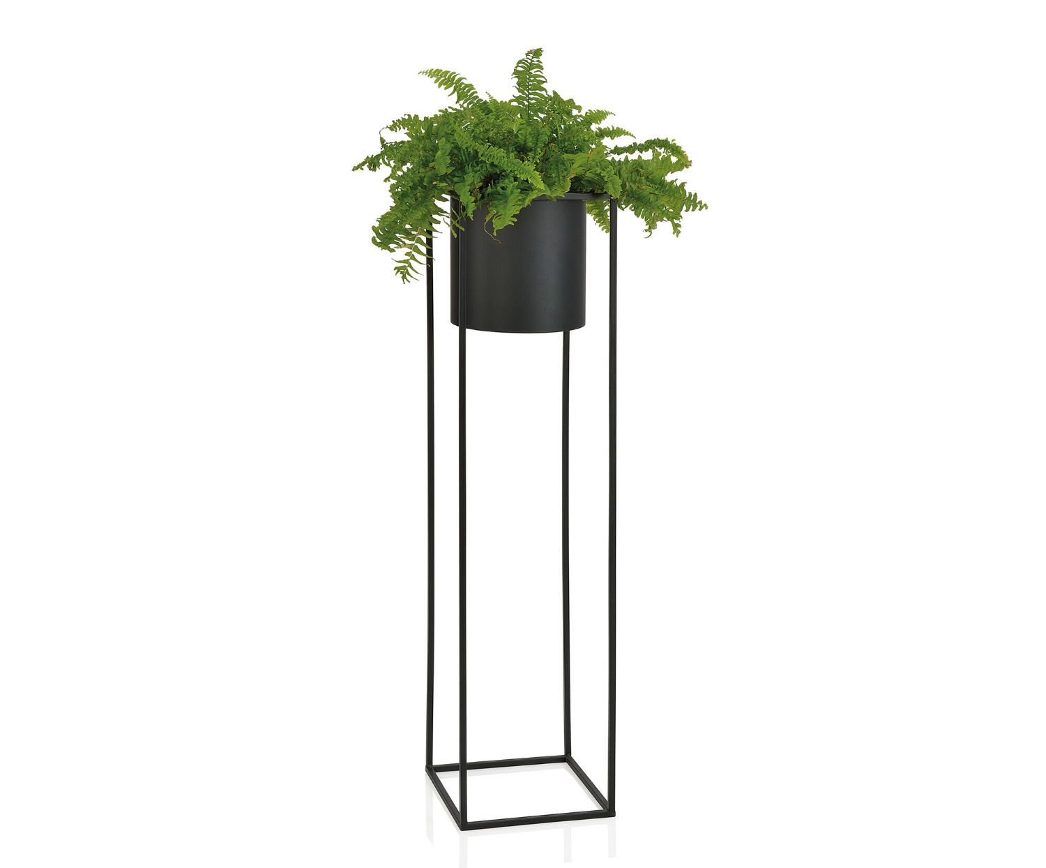 Macetero Gardenia 2 Macetero Gardenia de metal color negro